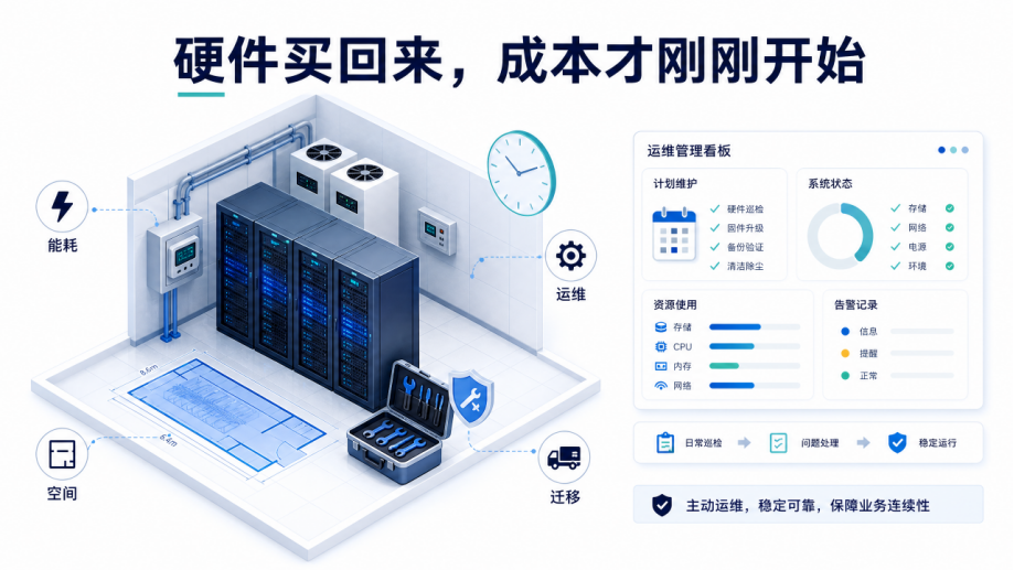 硬件买回来，成本才刚刚开始